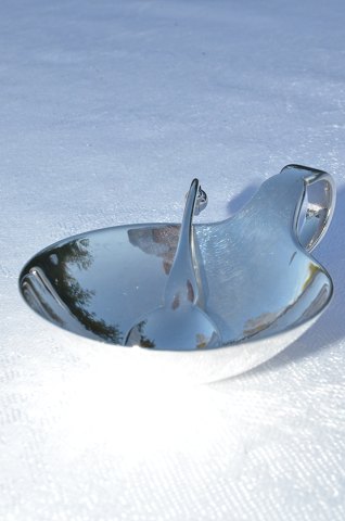 Georg Jensen silver Salt celler with spoon 110