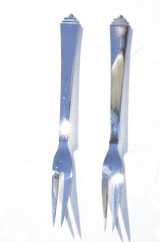 Pyramid Georg Jensen silver cutlery Meat fork