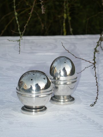 Danish silver, Salt and pebber pot, Sold 
