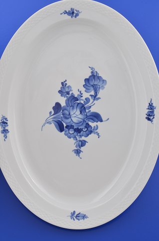Kongelig Blå blomst flettet Stort serveringsfad 8019