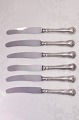 Herregaard silver cutlery 6 Dinner knifes