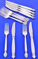 Georg Jensen silver Acanthus Dinner cutlery for 6 persons