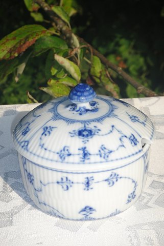 Royal Copenhagen  Blue fluted plain Jam pot 2249
