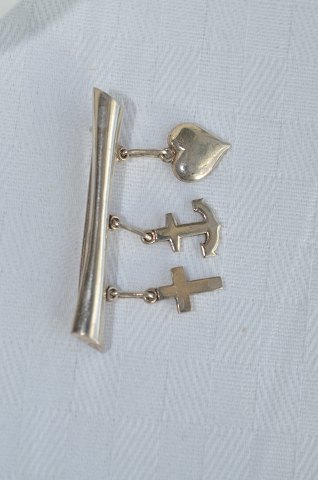 Small silver brooch