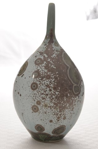 Unik vase  Eli Keller fra eget værksted porcelæn med krystalglasur