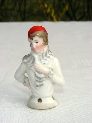 Deutch porcelain figurine. Half doll woman.