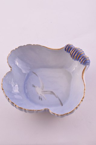 Bing & Grondahl Seagull with gold Cake dish