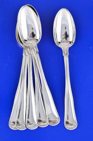 Old Danish  6 teaspoons from the 19th century