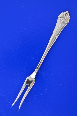 Danish silver cutlery French fleur-de-lis Cold cut fork