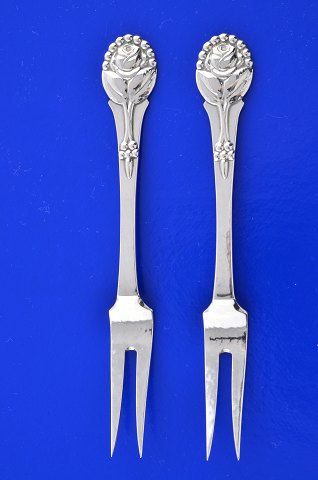 Evald Nielsen silver flat ware # 5 Cold cut fork