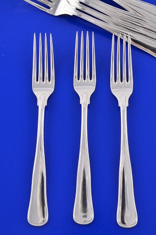 Old Danish silver flatware Luncheon fork
