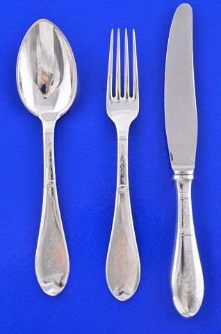 Wedellesborg silver cutlery 3 pieces luncheon set