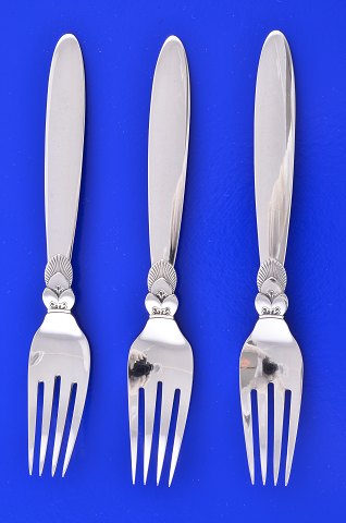 Cactus Georg Jensen silver flatware Dinner fork 012