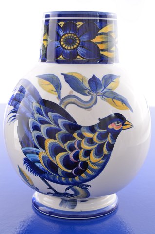 Royal Copenhagen Blue Pheasant Vase 818