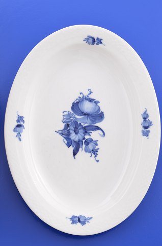 Royal Copenhagen Blaue Blume glatt Alte ovale Platte 8016