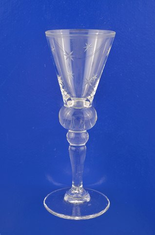 Six Cordial glasses with stars