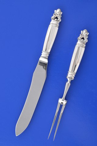 König Georg Jensen Silberbesteck Tranchier-besteck