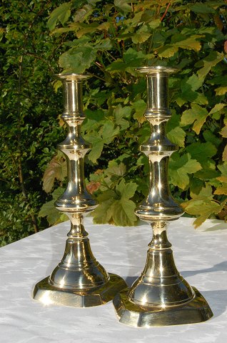 Pair brass candle holder 

