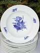 Kongelig Blå blomst flettet Dybe tallerkener # 8106