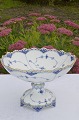 Royal Copenhagen Blue fluted full lace Cake dish on foot pre 1900