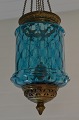Blue glass ampel