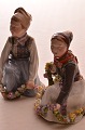 Royal Copenhagen 
Figur Mädchen und Junge aus Amager
