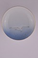 Bing & Grondahl Seagull with gold Cake dish 427