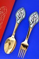 A. Michelsen. Christmas spoon and Christmas fork 1997